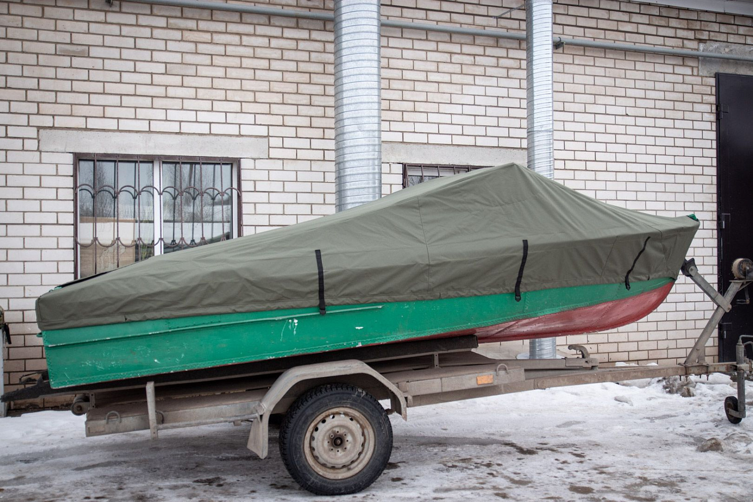 (2019) МКМ Ветровое стекло Премиум с боковиной Фиш, тент Ходовой, Стояночный и Транспортировочный