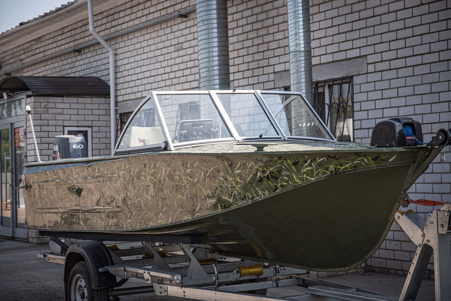 (2019) Казанка 2М Ветровое стекло Премиум с боковиной Классик